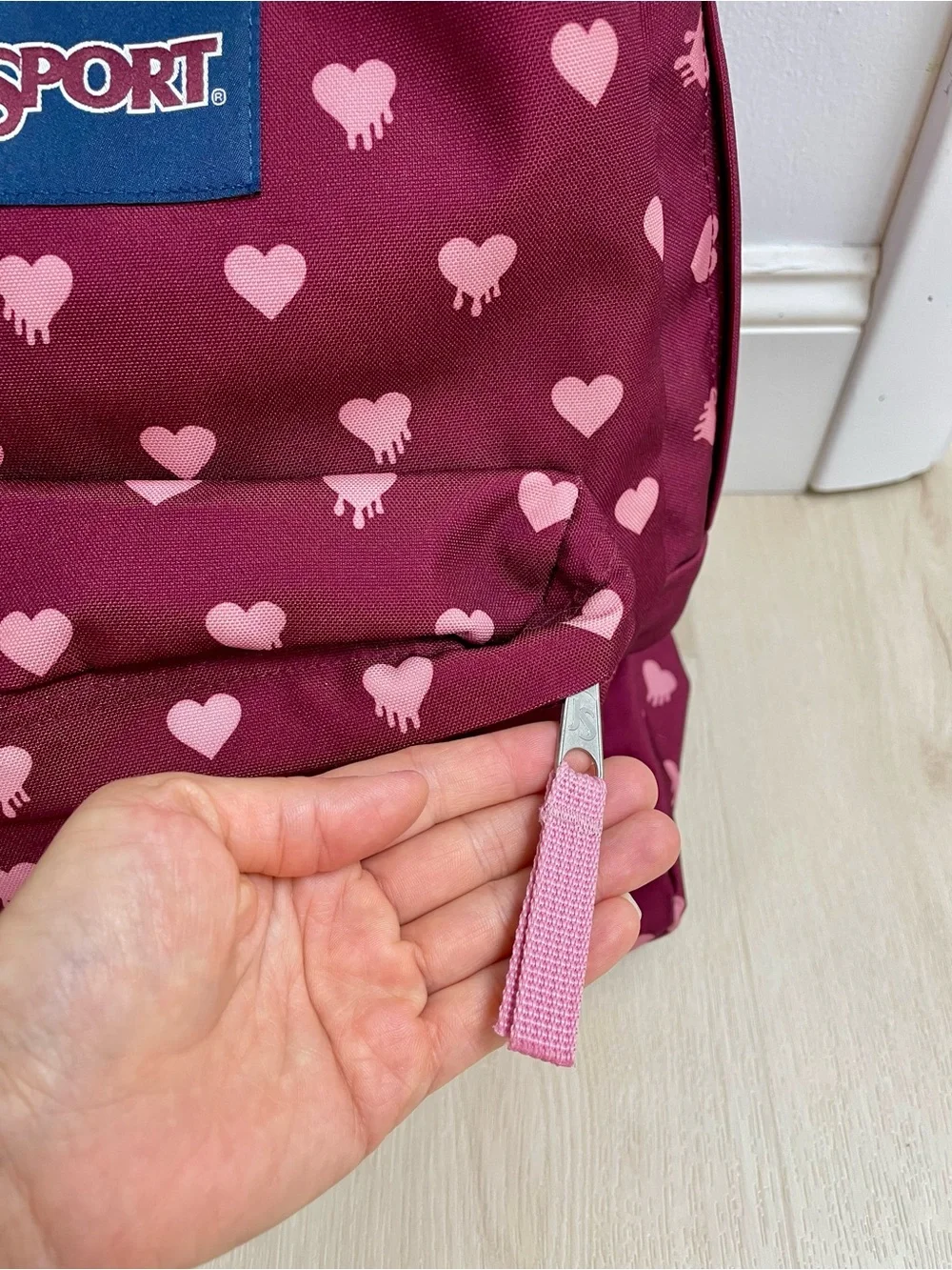 NEW Jansport | Superbreak Backpack Russet Red Melting Hearts